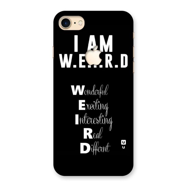 Weird Me Back Case for iPhone 7 Apple Cut