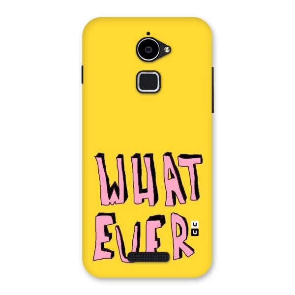 Whatever Yellow Back Case for Coolpad Note 3 Lite