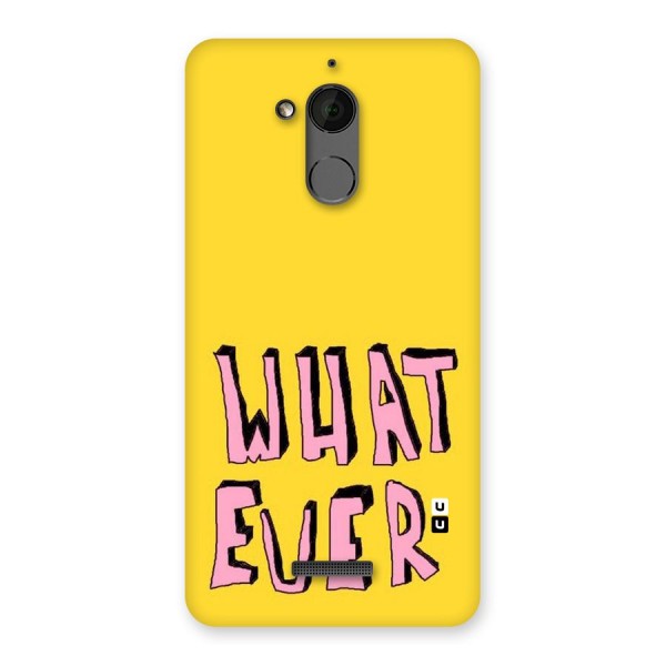 Whatever Yellow Back Case for Coolpad Note 5
