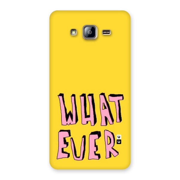 Whatever Yellow Back Case for Galaxy On5