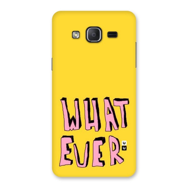 Whatever Yellow Back Case for Galaxy On7 Pro