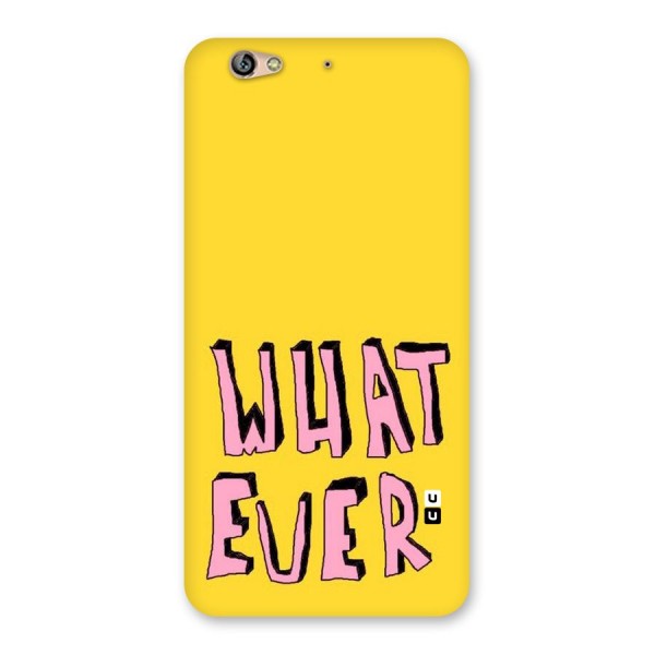 Whatever Yellow Back Case for Gionee S6