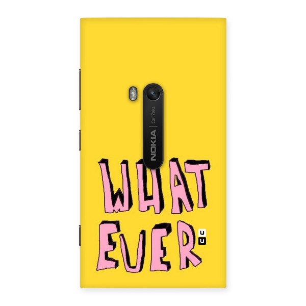 Whatever Yellow Back Case for Lumia 920