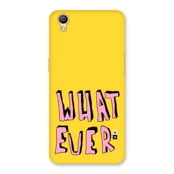 Whatever Yellow Back Case for Oppo A37