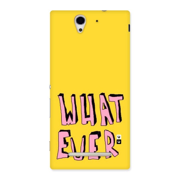Whatever Yellow Back Case for Sony Xperia C3