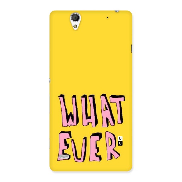 Whatever Yellow Back Case for Sony Xperia C4