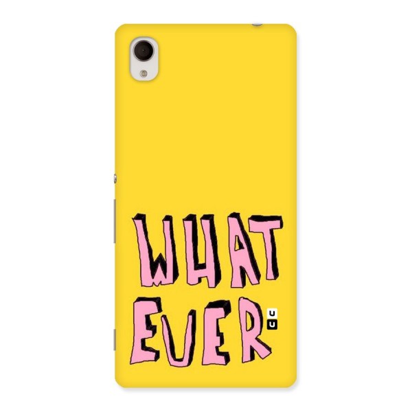 Whatever Yellow Back Case for Sony Xperia M4