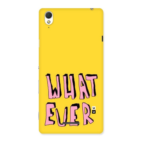 Whatever Yellow Back Case for Sony Xperia T3