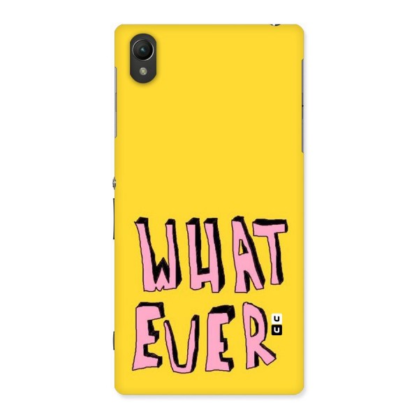 Whatever Yellow Back Case for Sony Xperia Z1