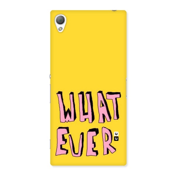 Whatever Yellow Back Case for Sony Xperia Z3