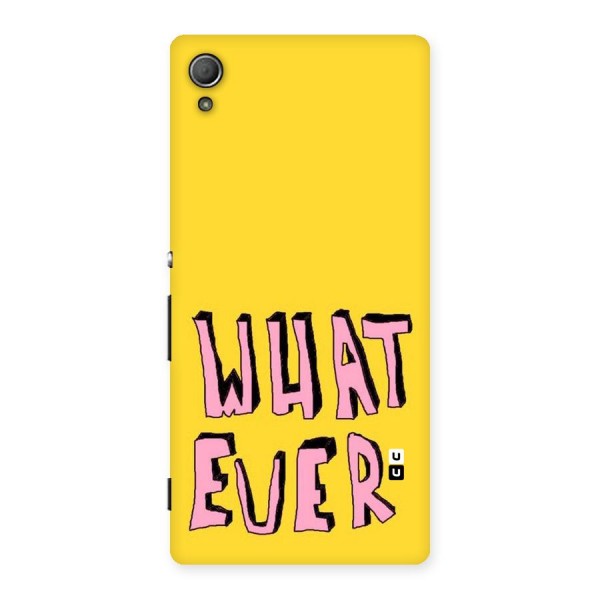 Whatever Yellow Back Case for Xperia Z3 Plus