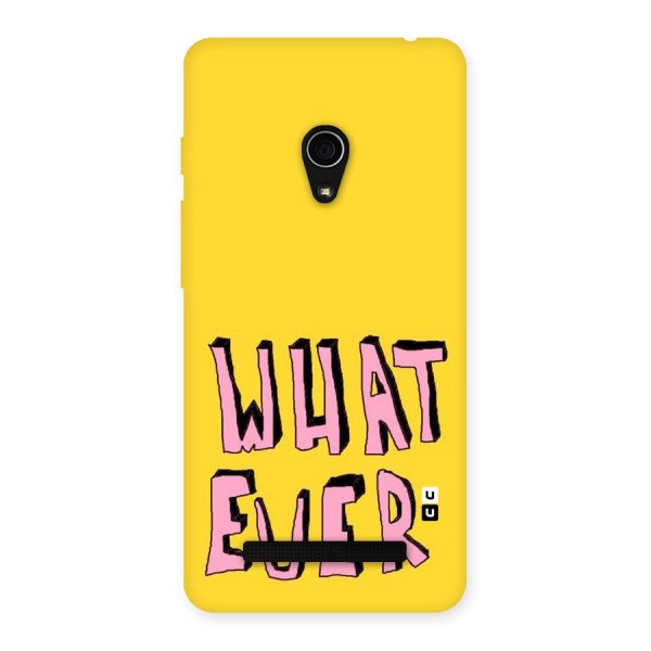Whatever Yellow Back Case for Zenfone 5