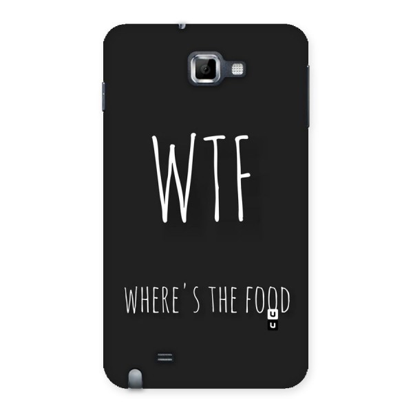 Where The Food Back Case for Galaxy Note