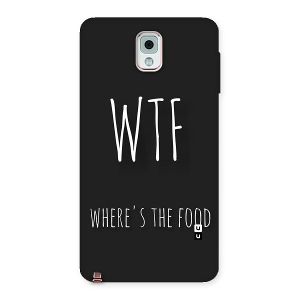 Where The Food Back Case for Galaxy Note 3