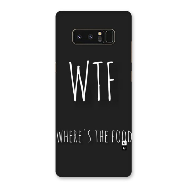 Where The Food Back Case for Galaxy Note 8