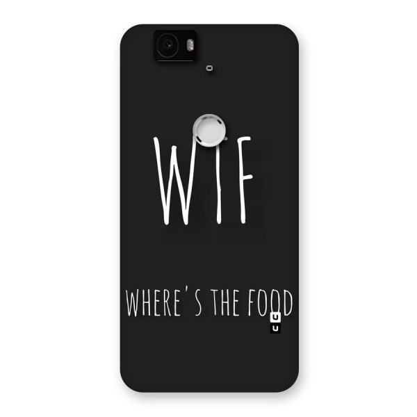 Where The Food Back Case for Google Nexus-6P