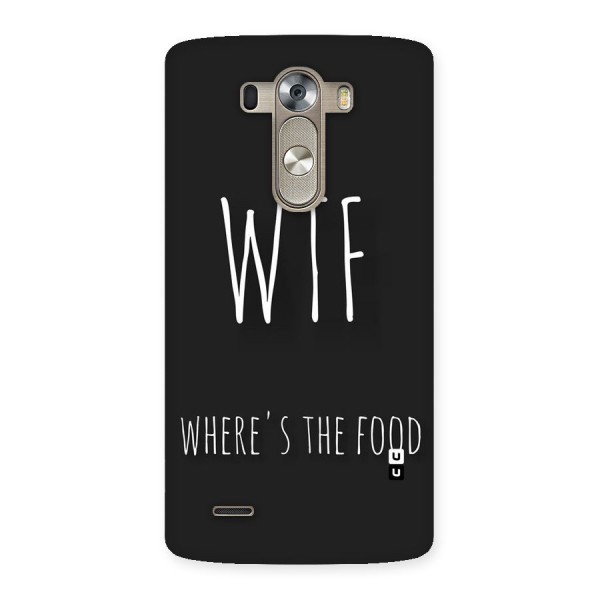 Where The Food Back Case for LG G3