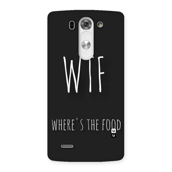 Where The Food Back Case for LG G3 Beat