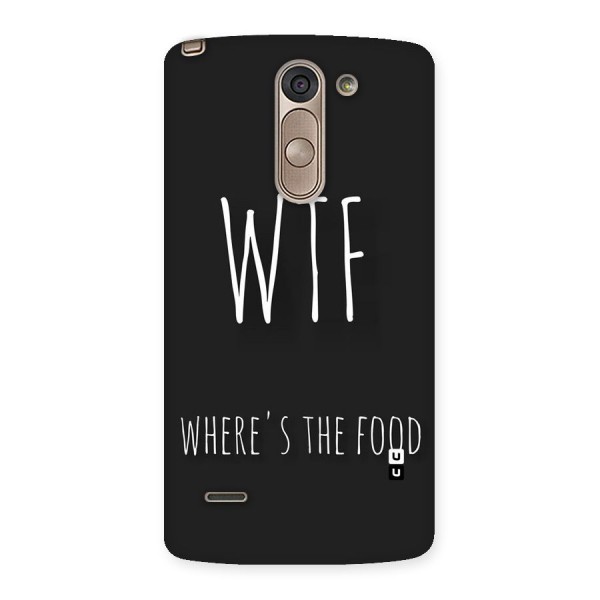 Where The Food Back Case for LG G3 Stylus