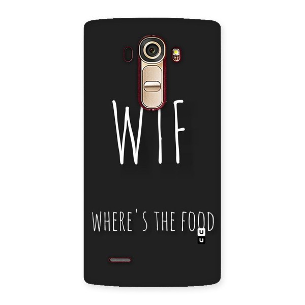 Where The Food Back Case for LG G4