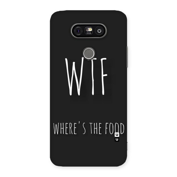 Where The Food Back Case for LG G5