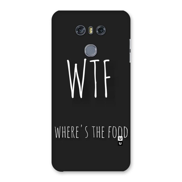 Where The Food Back Case for LG G6