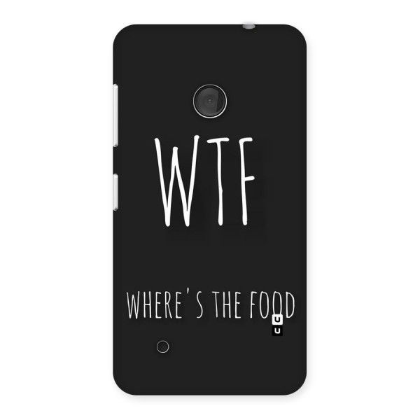 Where The Food Back Case for Lumia 530