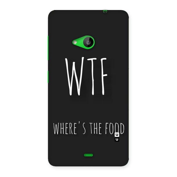 Where The Food Back Case for Lumia 535