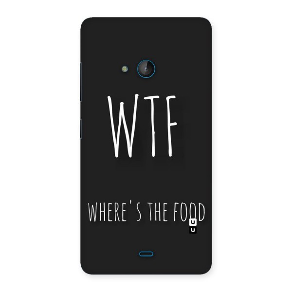 Where The Food Back Case for Lumia 540
