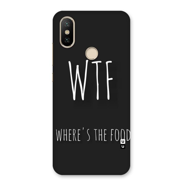 Where The Food Back Case for Mi A2