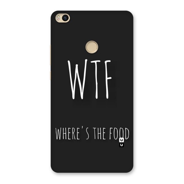 Where The Food Back Case for Mi Max 2