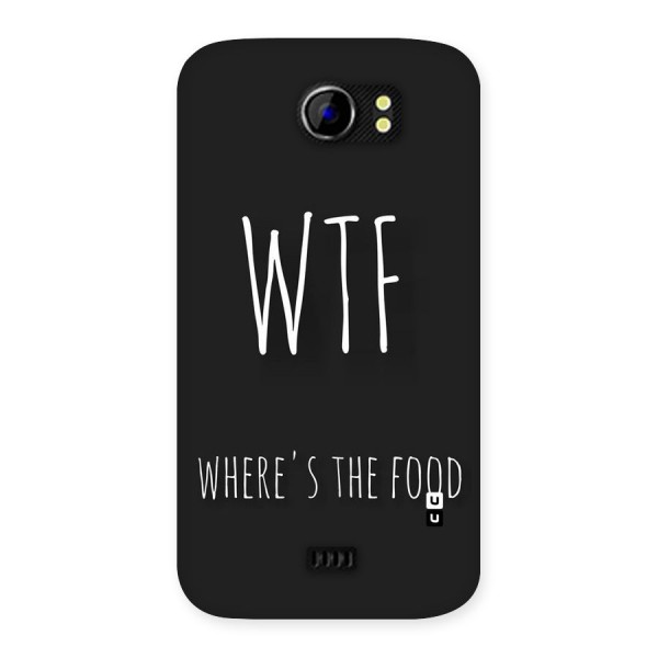 Where The Food Back Case for Micromax Canvas 2 A110