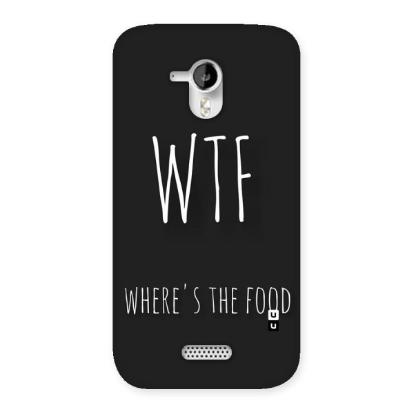 Where The Food Back Case for Micromax Canvas HD A116