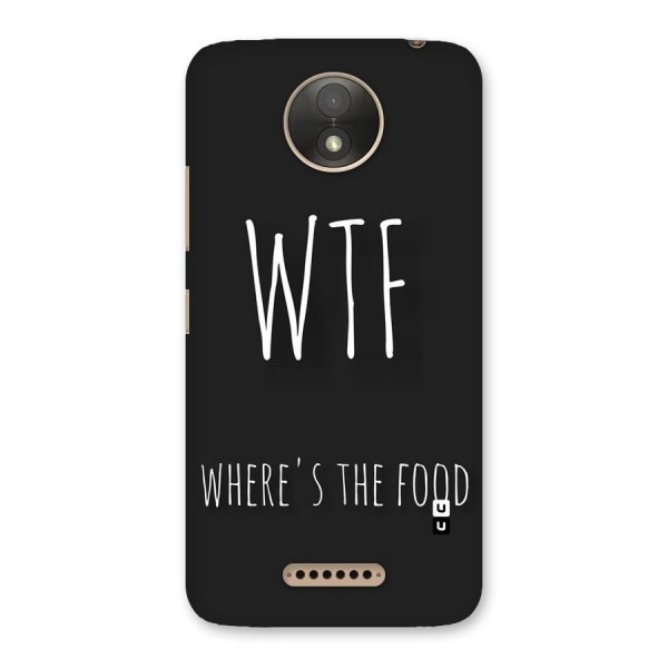 Where The Food Back Case for Moto C Plus