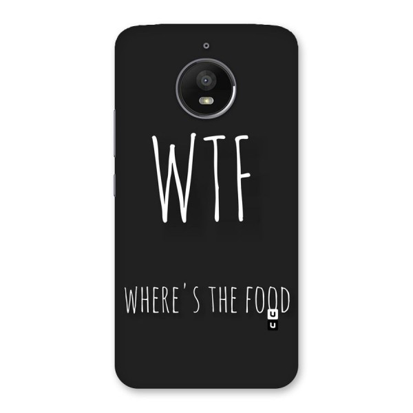 Where The Food Back Case for Moto E4 Plus