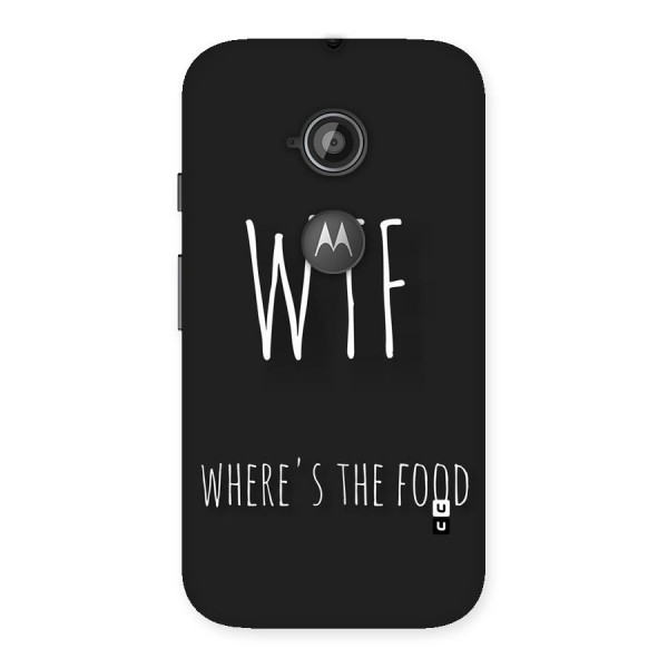 Where The Food Back Case for Moto E 2nd Gen