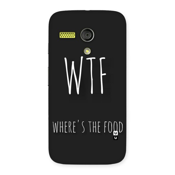 Where The Food Back Case for Moto G