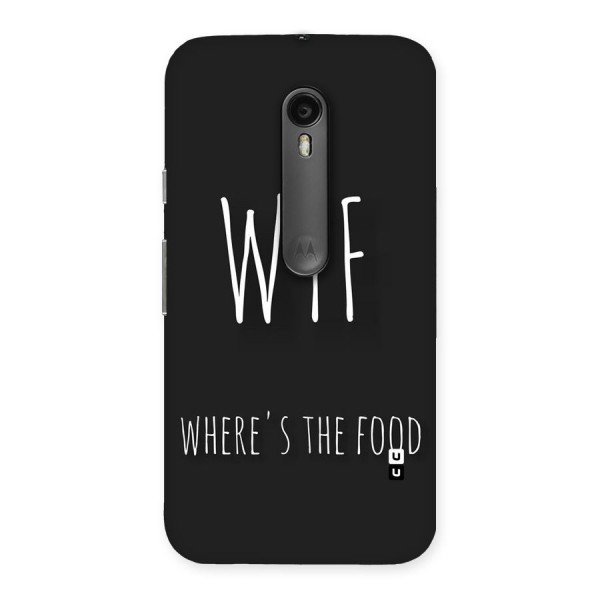 Where The Food Back Case for Moto G3
