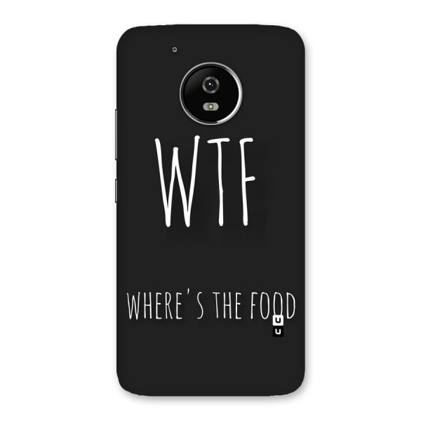 Where The Food Back Case for Moto G5