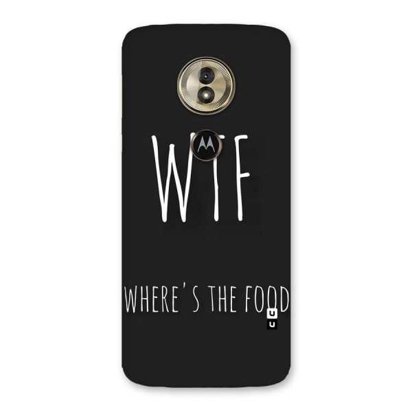 Where The Food Back Case for Moto G6 Play