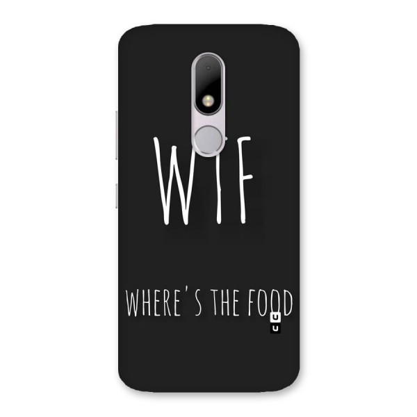 Where The Food Back Case for Moto M