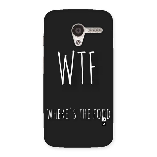 Where The Food Back Case for Moto X