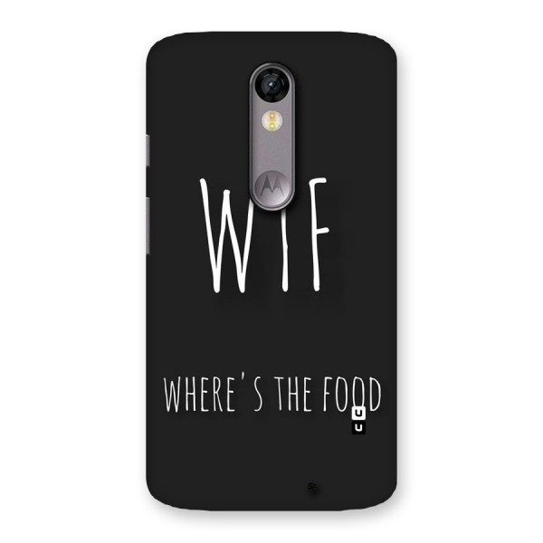 Where The Food Back Case for Moto X Force