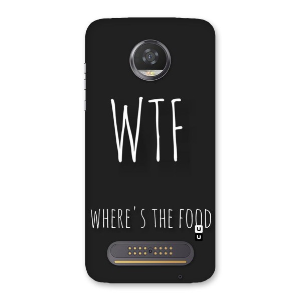 Where The Food Back Case for Moto Z2 Play