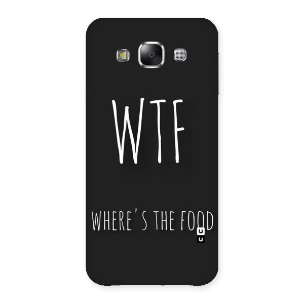 Where The Food Back Case for Samsung Galaxy E5
