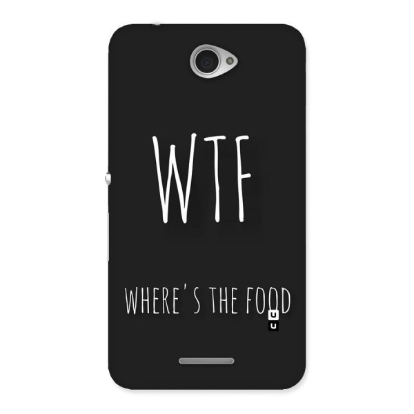 Where The Food Back Case for Sony Xperia E4