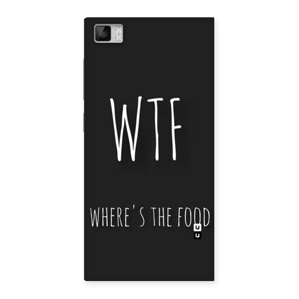 Where The Food Back Case for Xiaomi Mi3