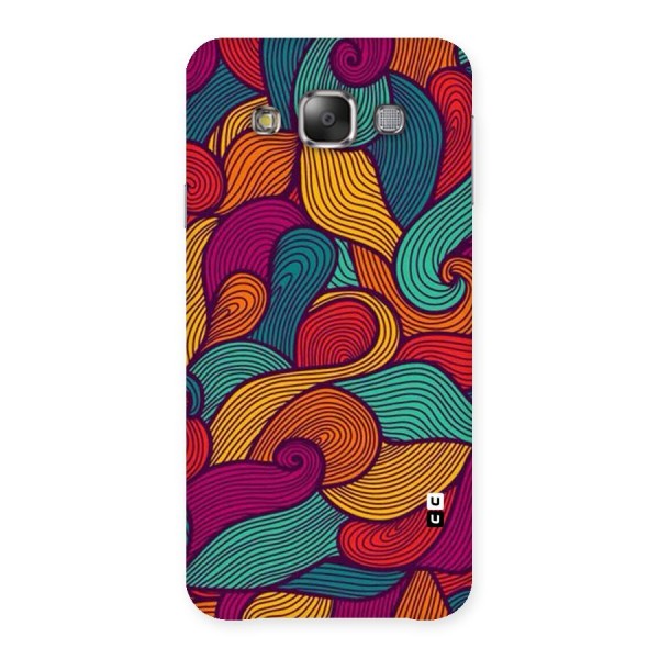 Whimsical Colors Back Case for Galaxy E7