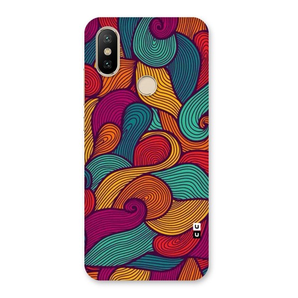 Whimsical Colors Back Case for Mi A2