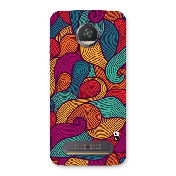 Whimsical Colors Back Case for Moto Z2 Play